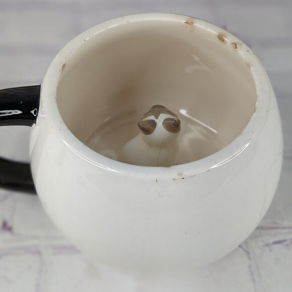 World Market Surprise Cat "Meow" Coffee Mug with Siamese Cat Inside - 17 Oz - Picture 5 of 9